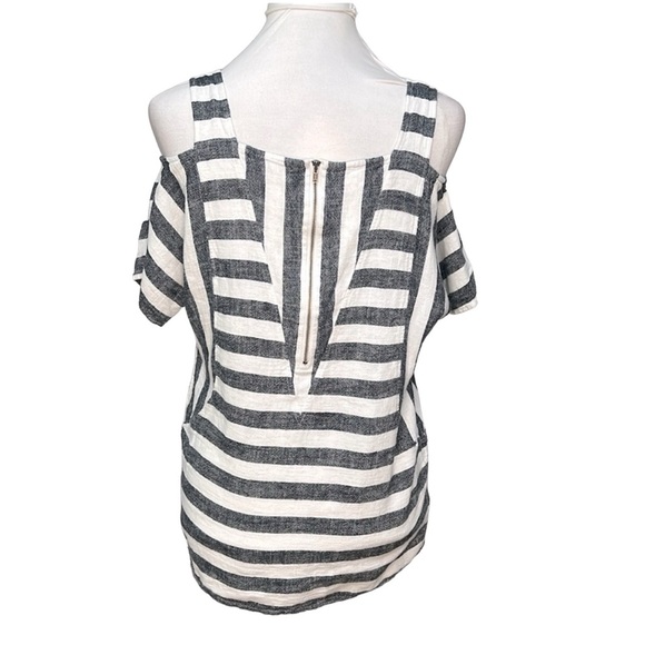 Soft Surroundings Striped Linen Blend Blouse - Picture 4 of 4